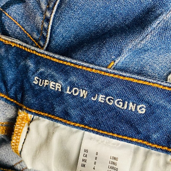 AE Super Low Stretch AEO Denim Jegging Jeans 0 L - Picture 12 of 13